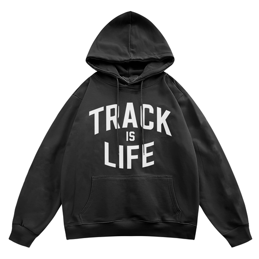 Track Is Life - Hoodie - Black