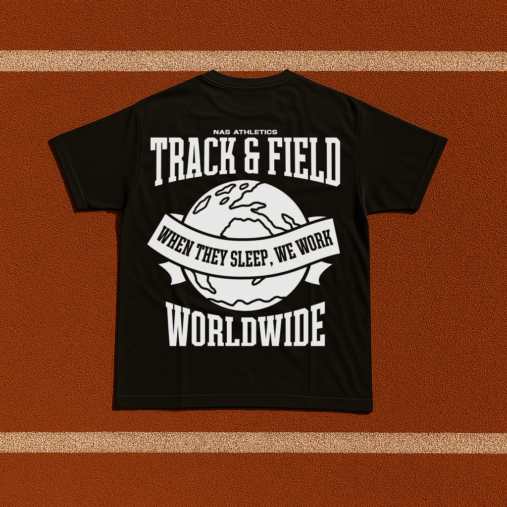 Track & Field World Wide - T-Shirt - Black